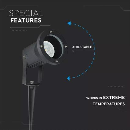 Lámpara exterior 1xGU10/35W/230V IP44