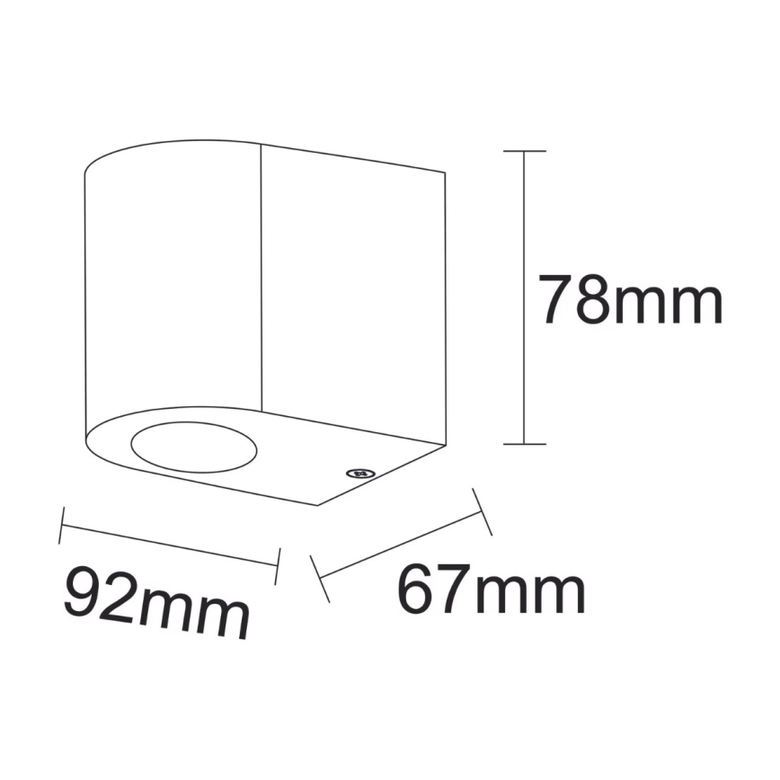 Lámpara exterior  BOSTON 1xGU10/35W/230V IP44