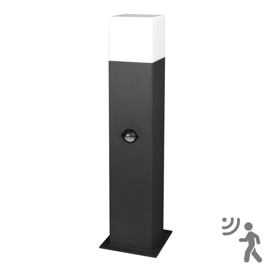 Lámpara exterior con sensor NEW YORK 1xE27/12W/230V IP44 44 cm antracita