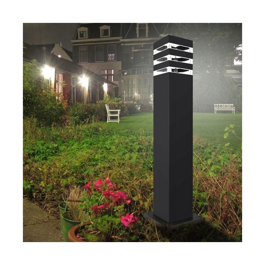 Lámpara exterior con sensor TEKSAS 1xE27/12W/230V IP44 44 cm antracita