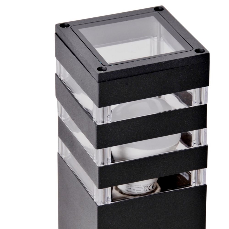 Lámpara exterior con sensor TEKSAS 1xE27/12W/230V IP44 74 cm antracita