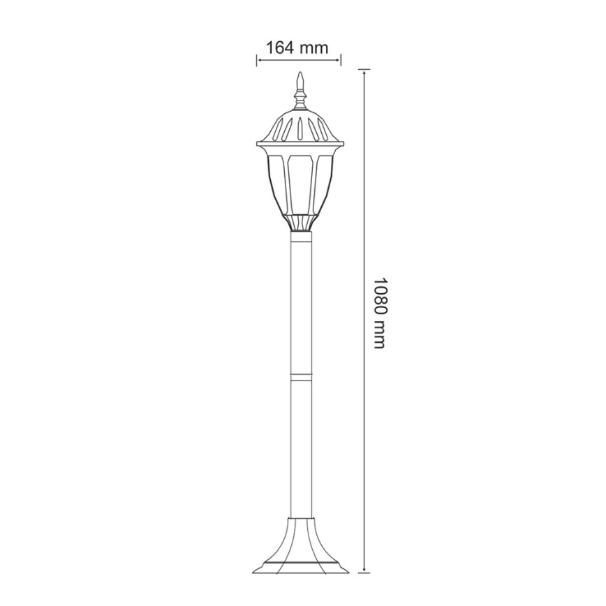 Lámpara exterior FLORENCJA 1xE27/20W/230V IP43