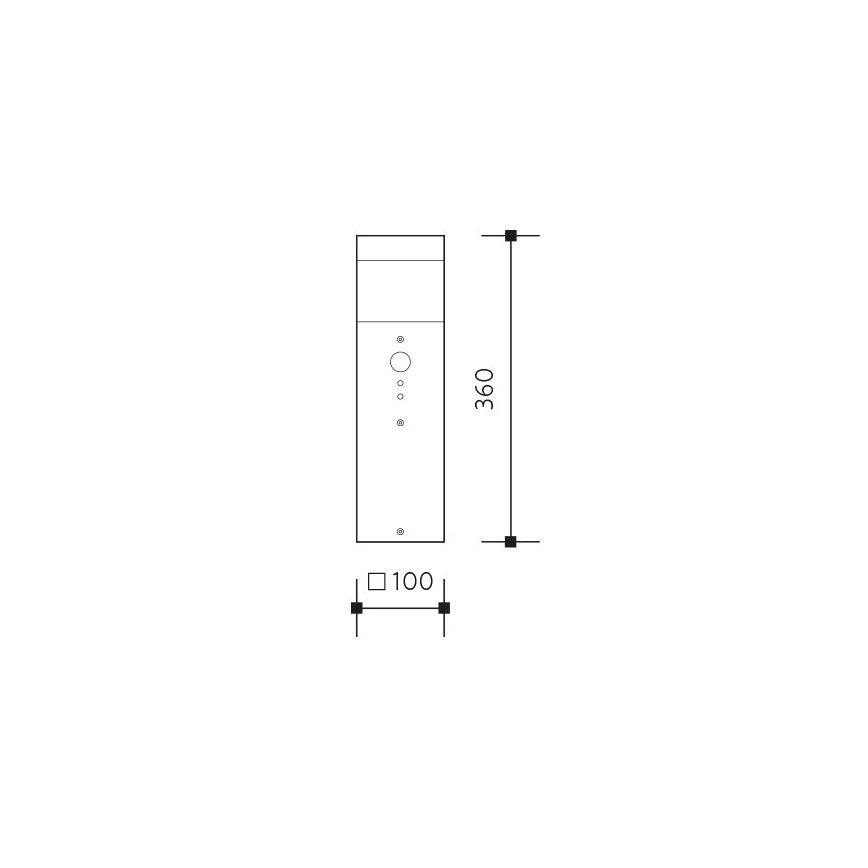 Lámpara exterior GARD 1xE14/60W/230V IP44