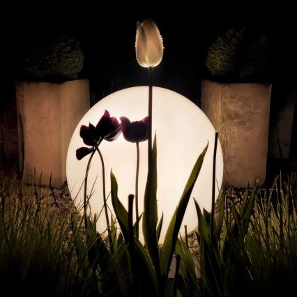 Lámpara exterior LED RGBW regulable GLOBO 1xE27/9W/230V 2700-6500K Ø 30 cm IP44 Wi‑Fi