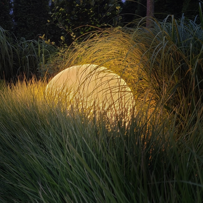 Lámpara exterior LED RGBW regulable GLOBO 1xE27/9W/230V 2700-6500K Ø 30 cm IP44 Wi‑Fi