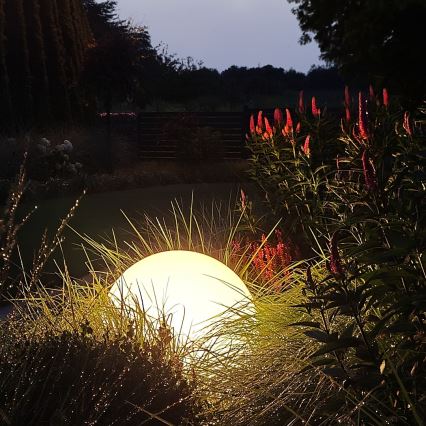 Lámpara exterior LED RGBW regulable GLOBO 1xE27/9W/230V 2700-6500K diámetro 60 cm IP44 Wi-Fi