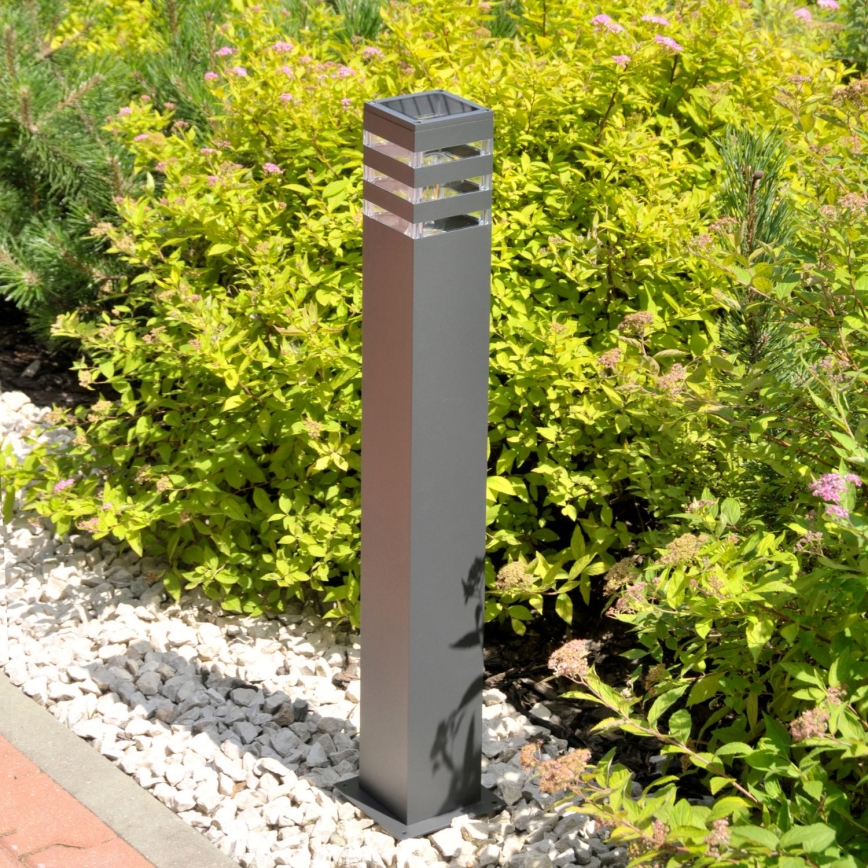 Lámpara LED RGBW regulable para exterior TEKSAS 1xE27/12W/230V 2700-6500K Wi-Fi 74 cm IP44 antracita