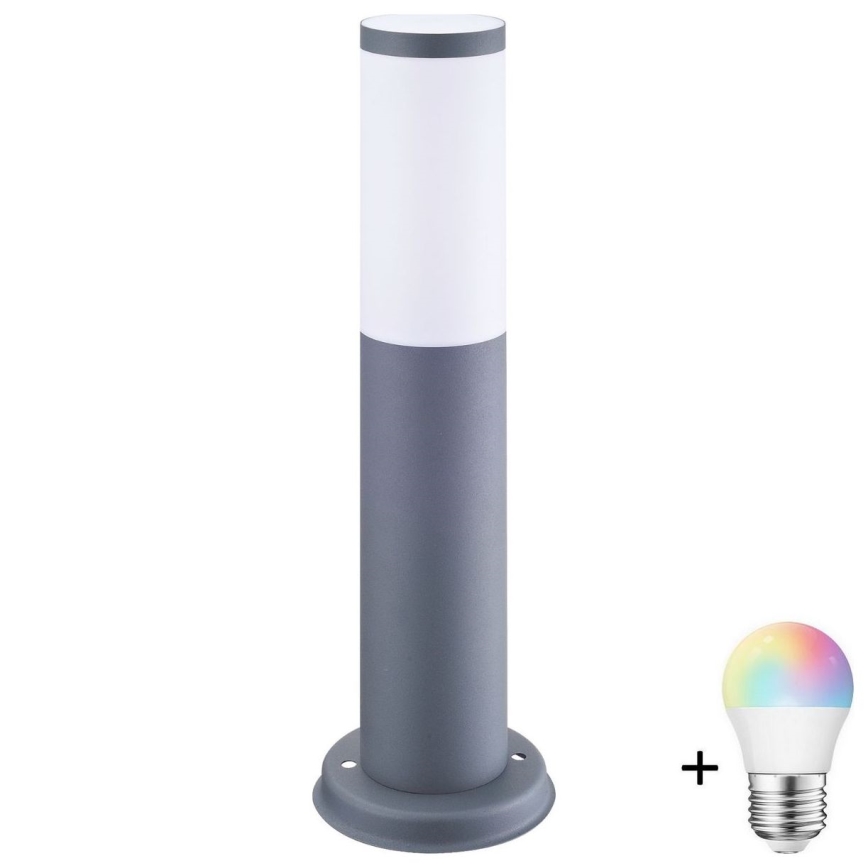 Lámpara exterior regulable LED RGBW OSLO 1xE27/6,5W/230V 2700-6500K Wi-Fi 45 cm IP44 antracita