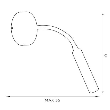 Lámpara flexible ARDEN 1xG9/8W/230V negra