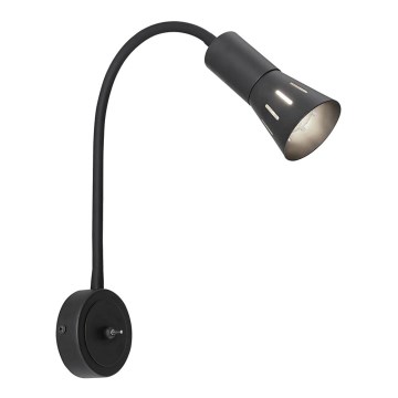 Lámpara flexible ARENA 1xE14/40W/230V negra