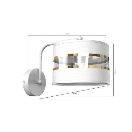 Lámpara flexible ULTIMO 1xE27/60W/230V blanca