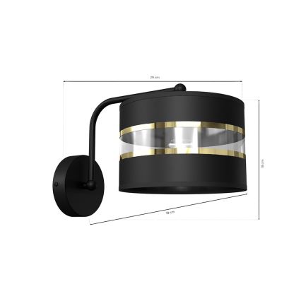 Lámpara flexible ULTIMO 1xE27/60W/230V negra