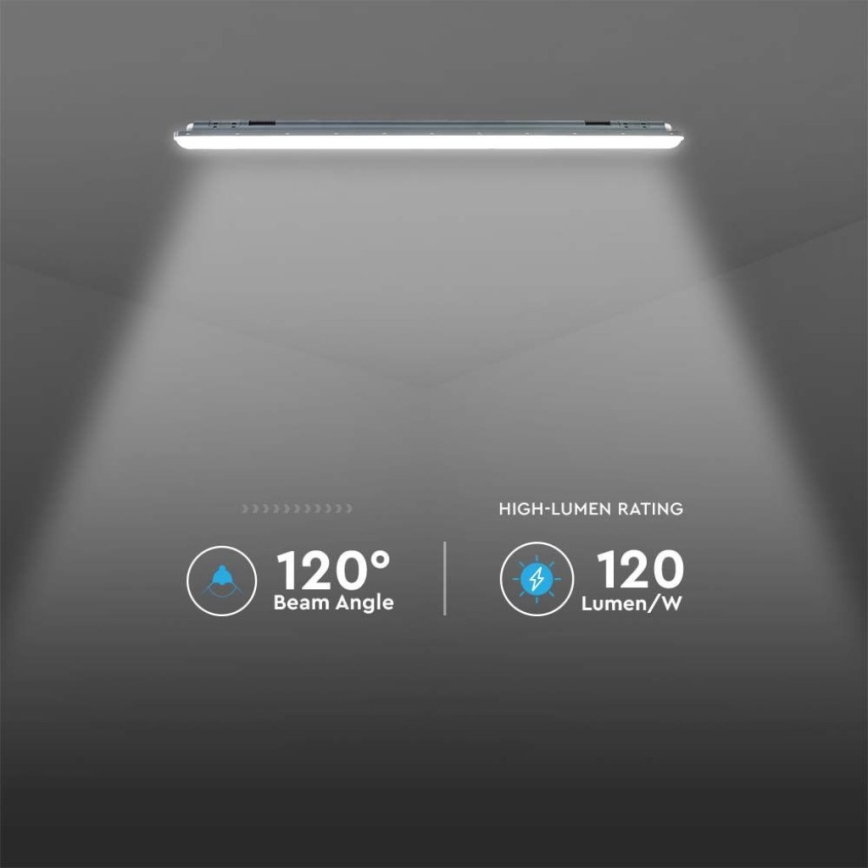 Lámpara fluorescente LED de alta resistencia X-SERIES LED/36W/230V 6500K IP65 120 cm