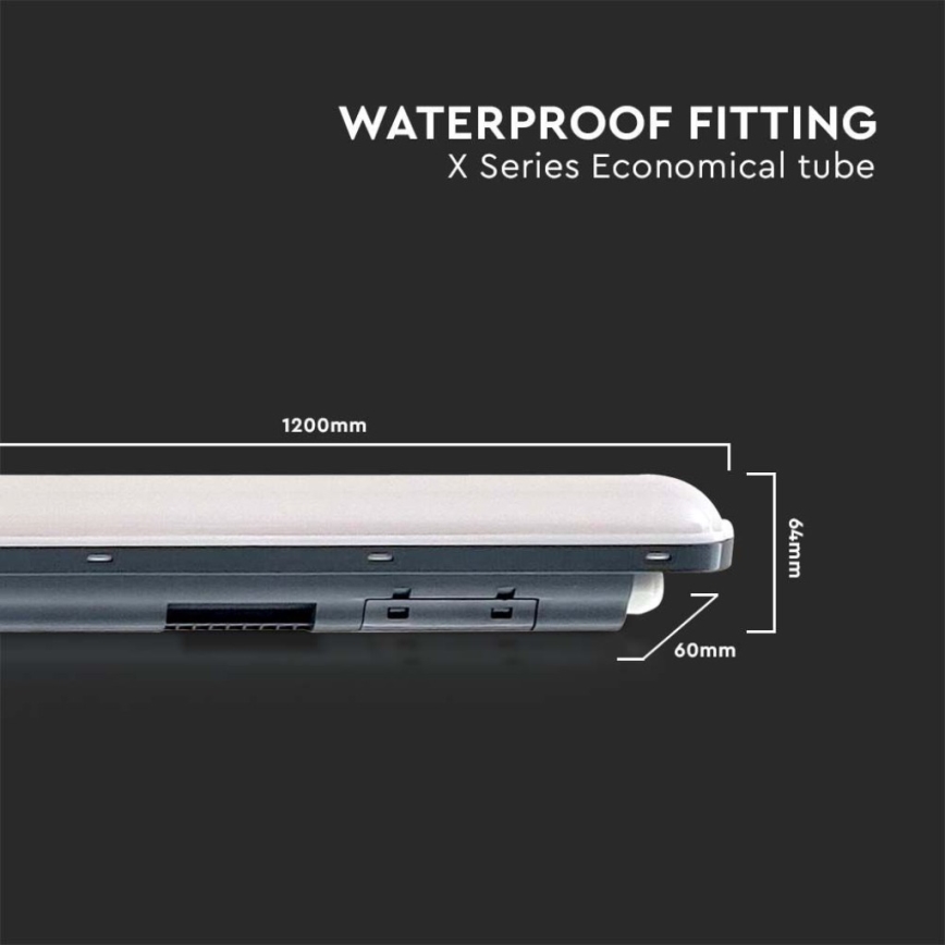Lámpara fluorescente LED de alta resistencia X-SERIES LED/36W/230V 6500K IP65 120 cm