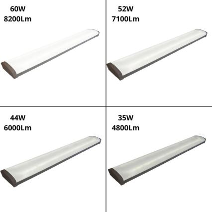 Lámpara fluorescente LED regulable LED/35W/44W/52W/60W/230V 4000K 120 cm