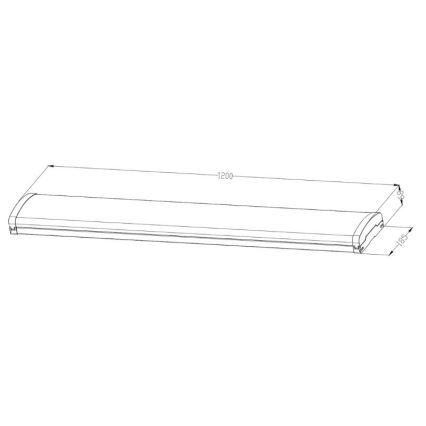 Lámpara fluorescente LED regulable LED/35W/44W/52W/60W/230V 4000K 120 cm