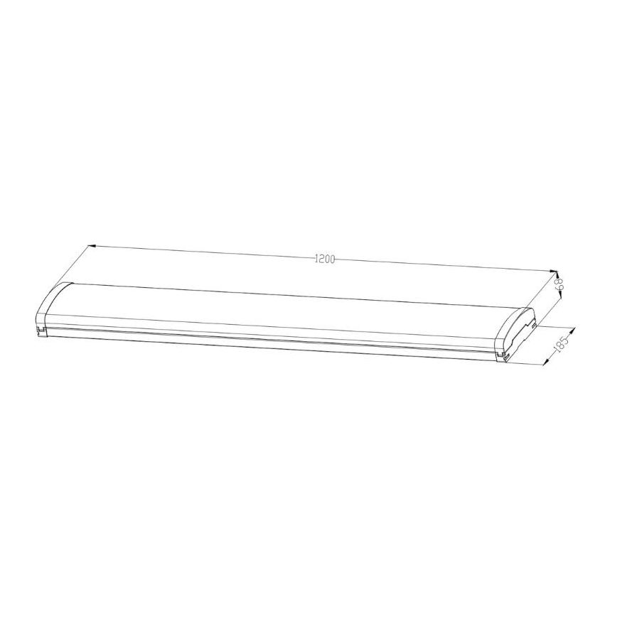 Lámpara fluorescente LED regulable LED/35W/44W/52W/60W/230V 4000K 120 cm
