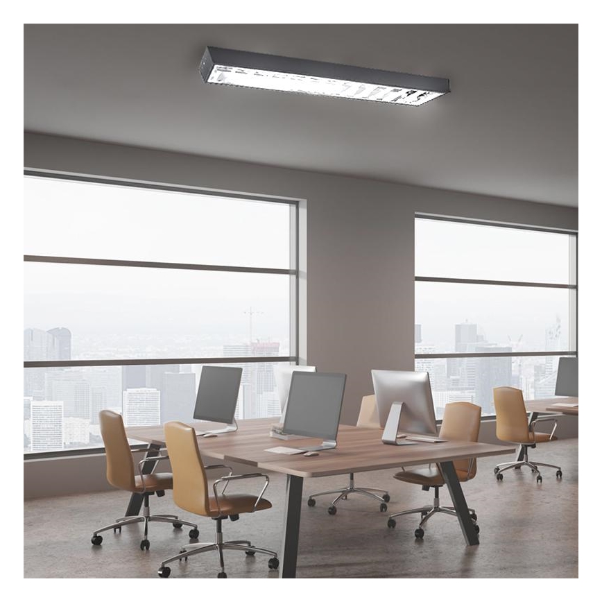 Lámpara fluorescente T8 2xG13/18W/230V 120 cm negro