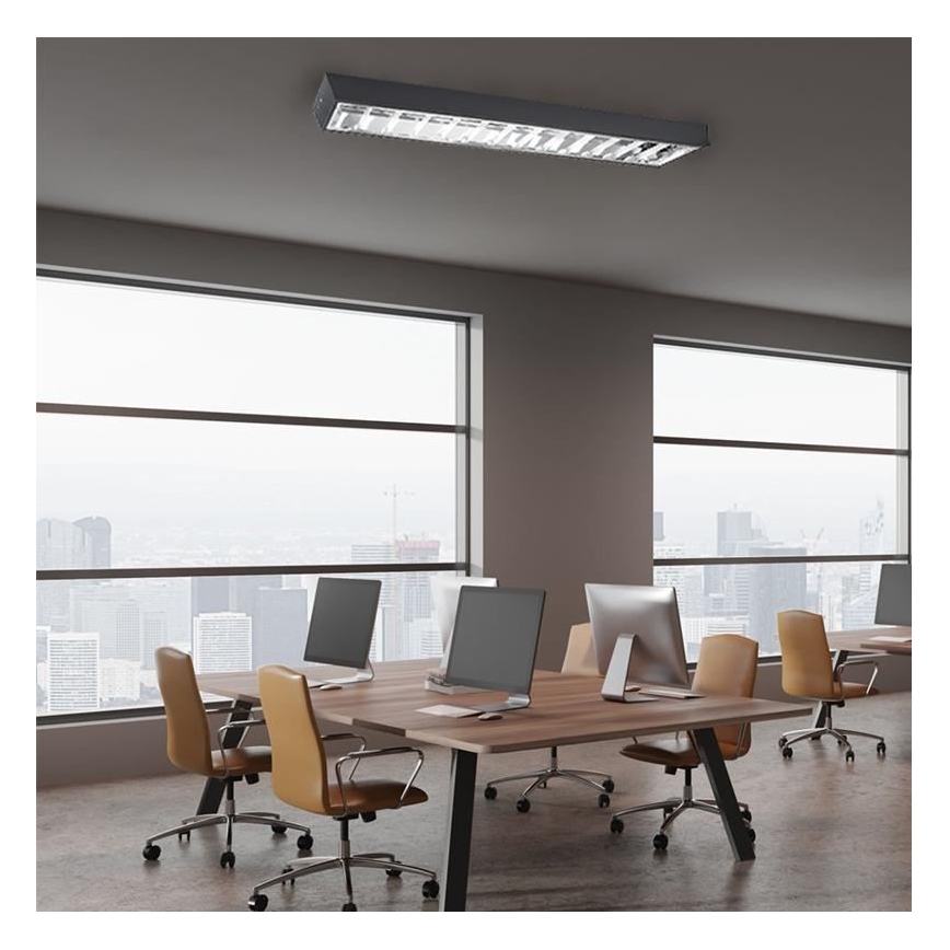 Lámpara fluorescente T8 2xG13/18W/230V 120 cm negro