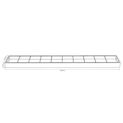 Lámpara fluorescente T8 2xG13/18W/230V 120 cm negro