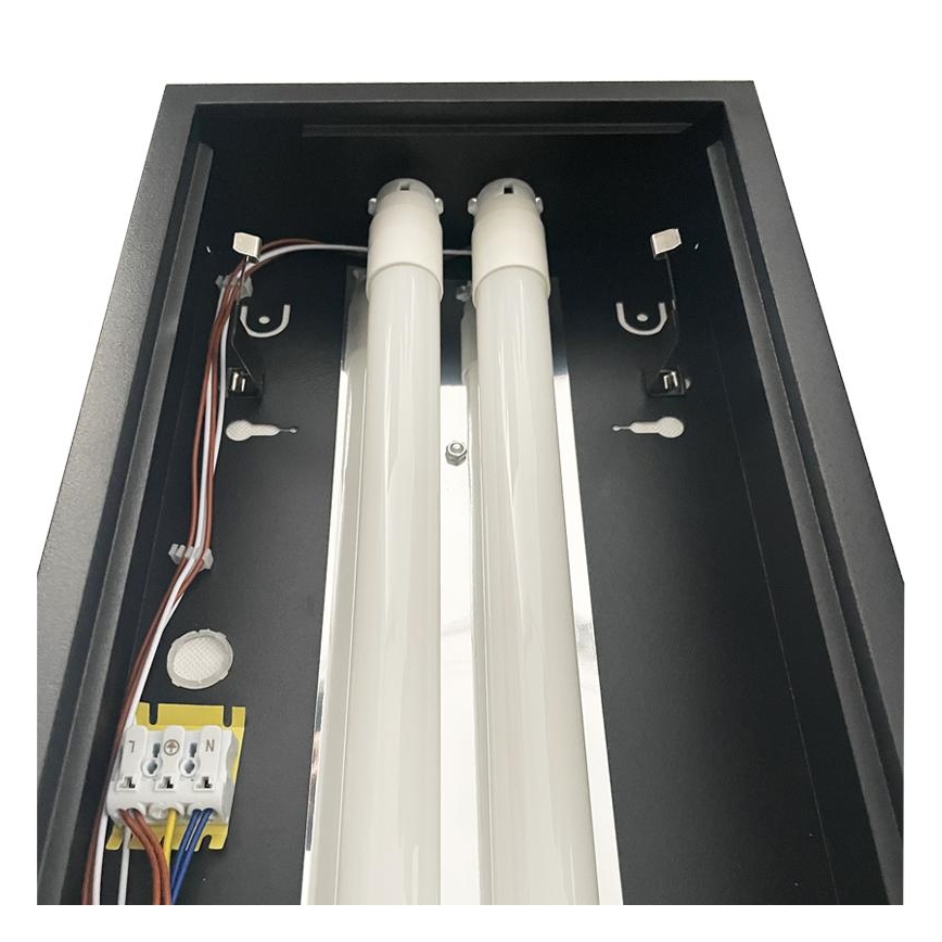Lámpara fluorescente T8 2xG13/18W/230V 120 cm negro