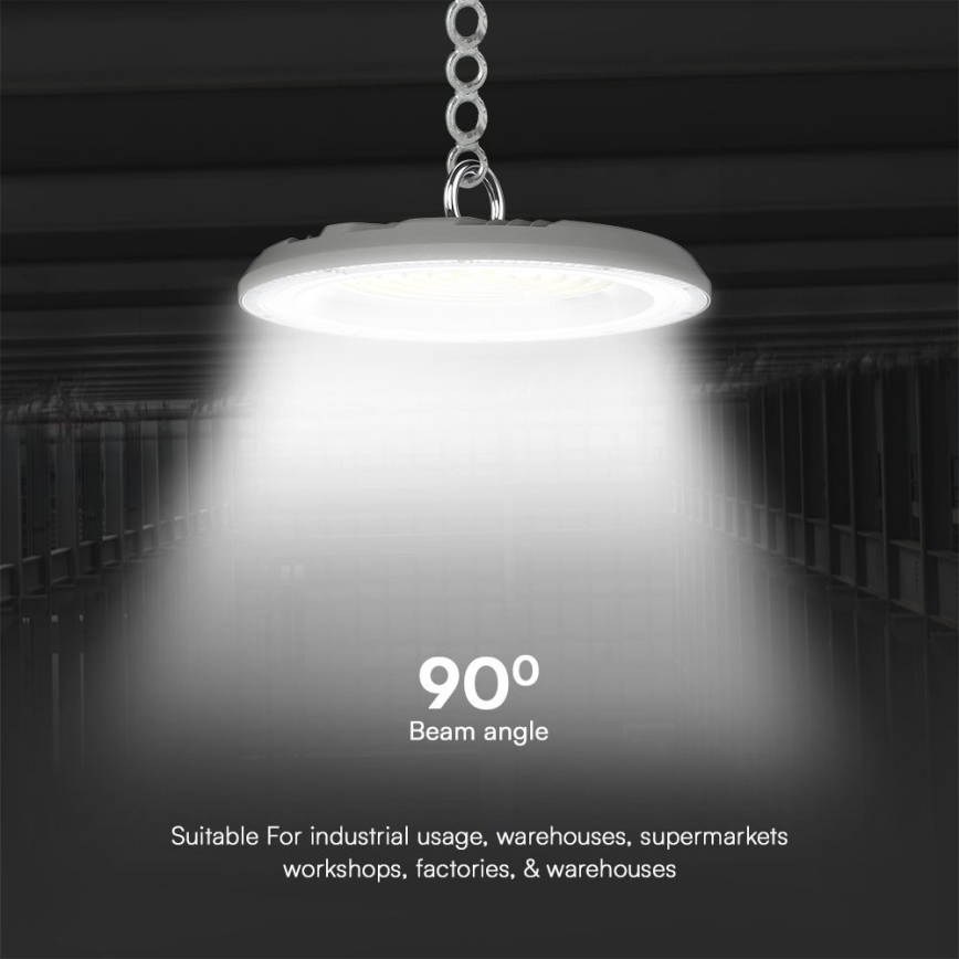Lámpara industrial LED High Bay LED/100W/230V 3000/4000/6500K IP65 ø 23,5 cm