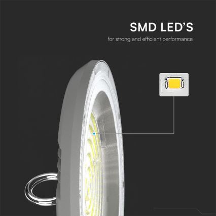 Lámpara industrial LED High Bay LED/100W/230V 3000/4000/6500K IP65 ø 23,5 cm