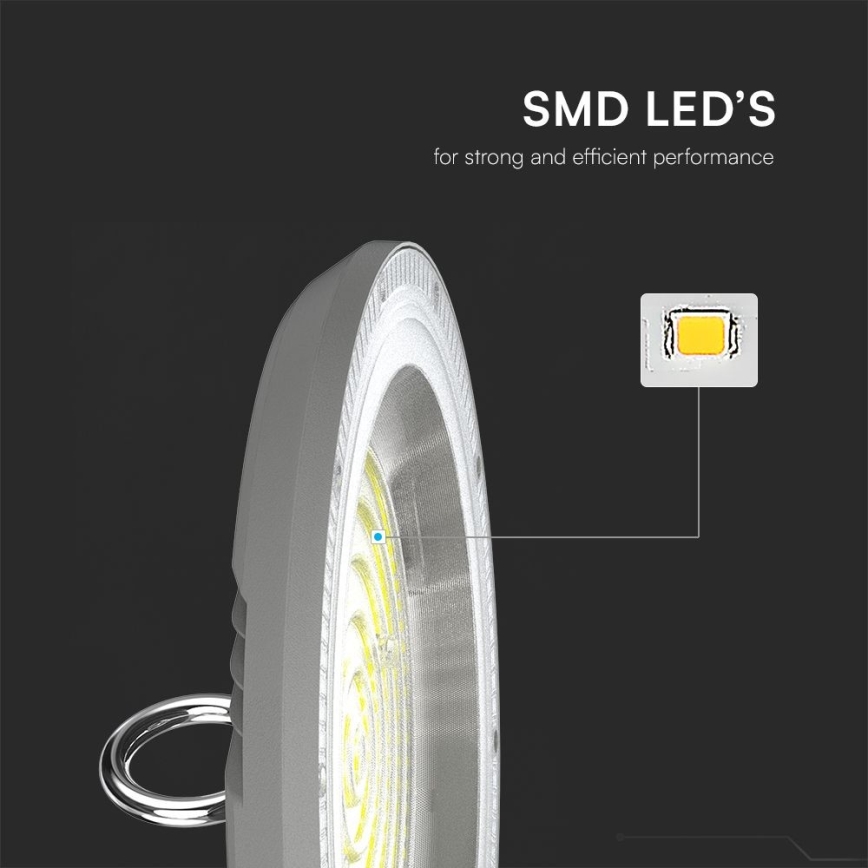 Lámpara industrial LED High Bay LED/100W/230V 3000/4000/6500K IP65 ø 23,5 cm