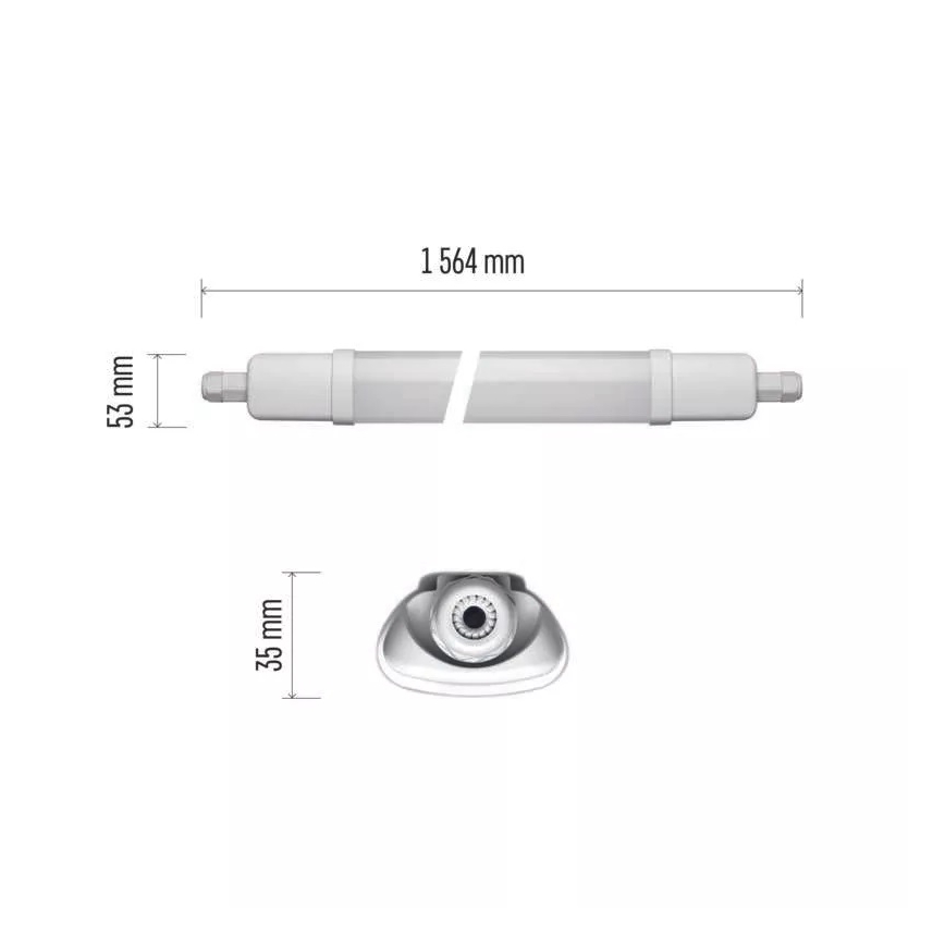 Lámpara industrial LED LED/45W/230V IP65 4000K 156,4 cm