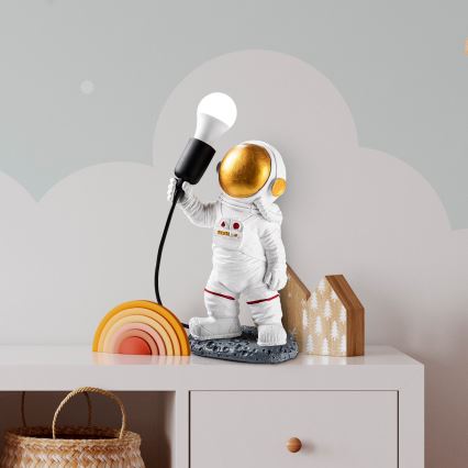 Lámpara infantil ASTRONAUT 1xE27/40W/230V cobre/blanco