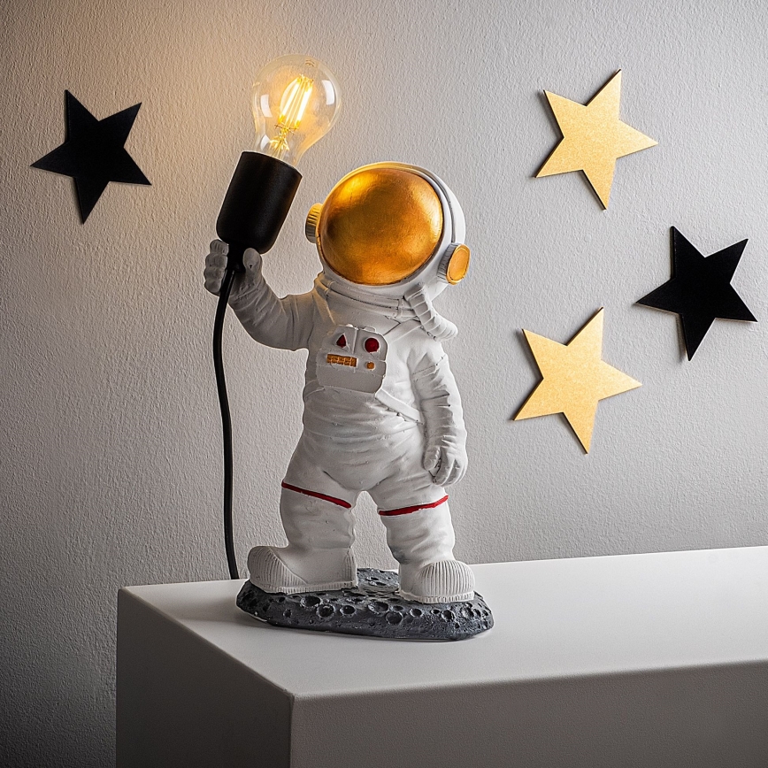 Lámpara infantil ASTRONAUT 1xE27/40W/230V cobre/blanco