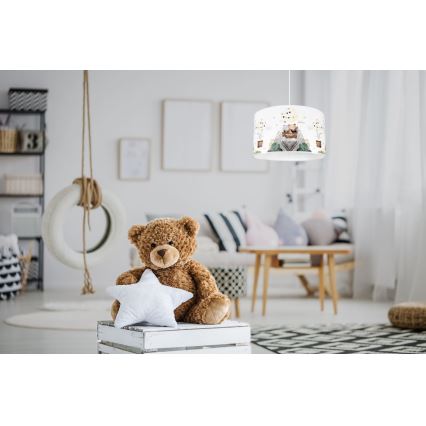 Lámpara infantil BEARS 1xE27/60W/230V