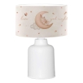 Lámpara infantil CANDY 1xE27/40W/230V blanca/beige