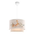 Lámpara infantil CANDY 1xE27/40W/230V blanca/marrón