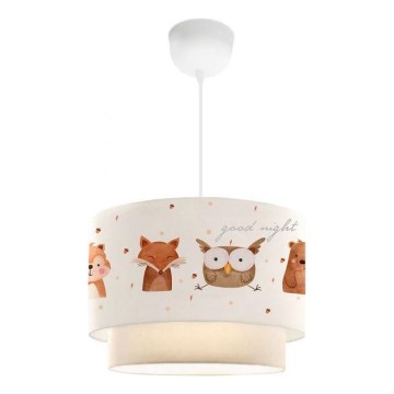 Lámpara infantil CANDY 1xE27/40W/230V blanca/marrón