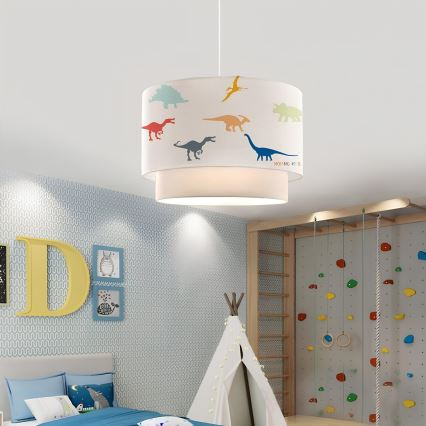 Lámpara infantil CANDY 1xE27/40W/230V blanca/multicolor