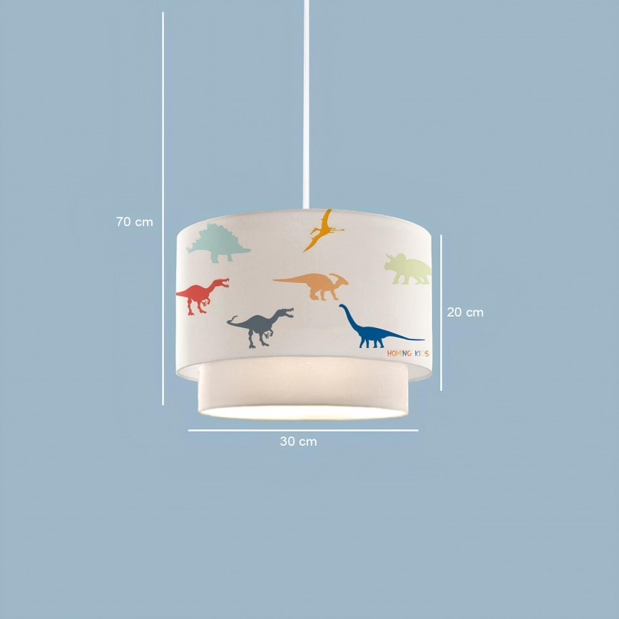 Lámpara infantil CANDY 1xE27/40W/230V blanca/multicolor