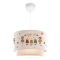 Lámpara infantil CANDY 1xE27/40W/230V blanca/multicolor