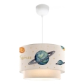 Lámpara infantil CANDY 1xE27/40W/230V blanca/multicolor