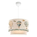 Lámpara infantil CANDY 1xE27/40W/230V blanca/multicolor