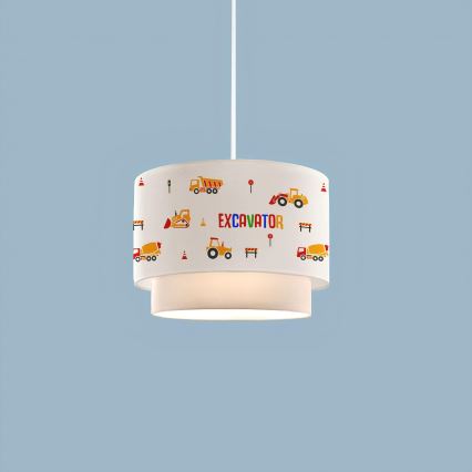 Lámpara infantil CANDY 1xE27/40W/230V blanca/naranja
