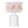 Lámpara infantil CANDY 1xE27/40W/230V rosa/blanca