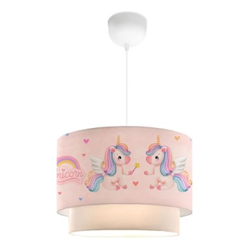 Lámpara infantil CANDY 1xE27/40W/230V rosa