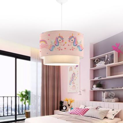 Lámpara infantil CANDY 1xE27/40W/230V rosa