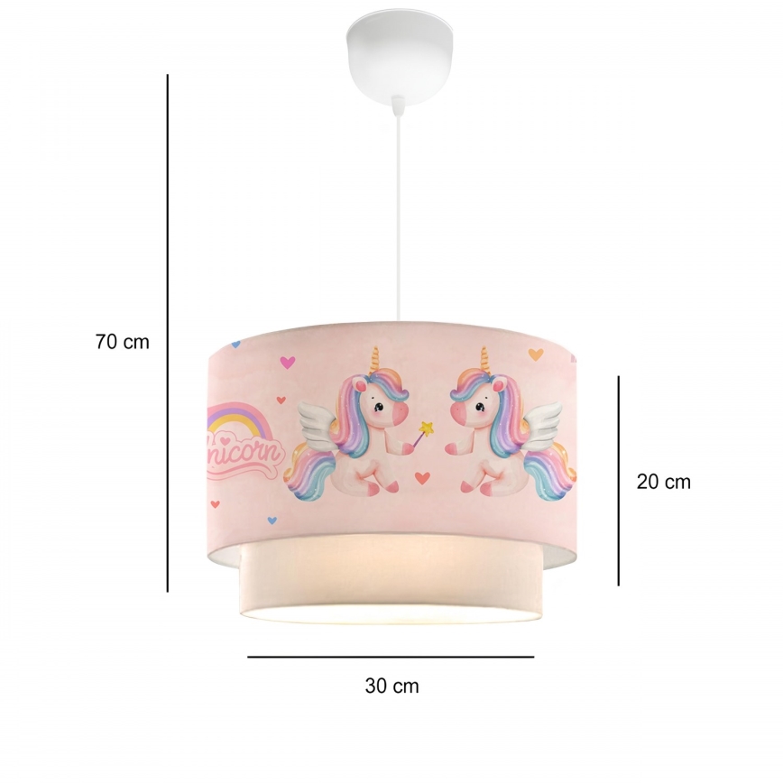 Lámpara infantil CANDY 1xE27/40W/230V rosa