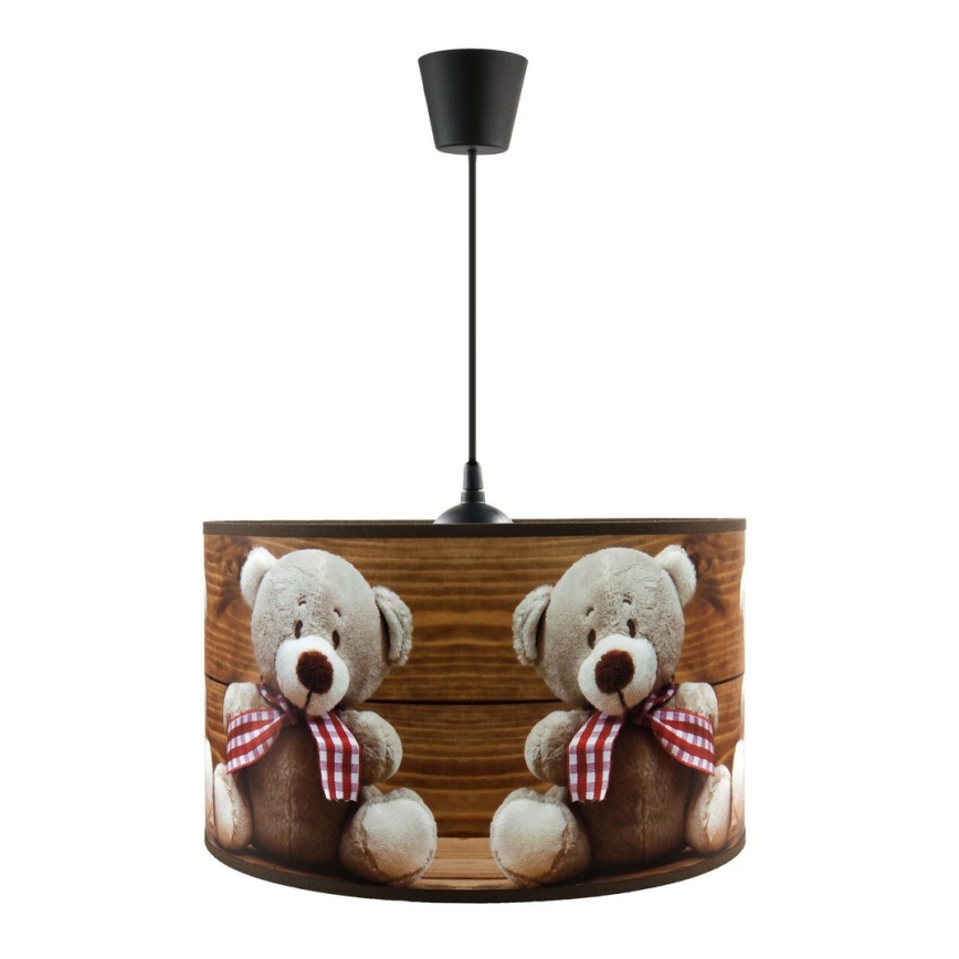 Lámpara infantil colgante con cable BEARS 1xE27/60W/230V