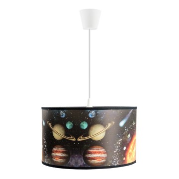 Lámpara infantil colgante SPACE con cable 1xE27/60W/230V
