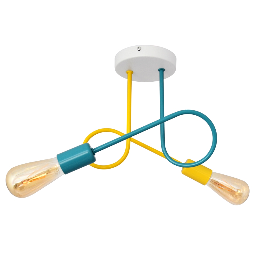 Lámpara infantil de superficie OXFORD 2xE27/15W/230V