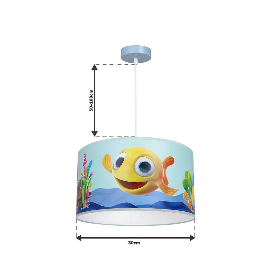 Lámpara infantil FISH 1xE27/60W/230V