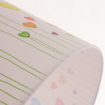 Lámpara colgante infantil con cable HEARTS 1xE27/60W/230V